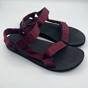 Teva Mens Universal Hiking‎ Sport Sandals Maroon 1004006 Textile Hook & Loop 9
